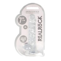 Shots RealRock Crystal Clear Dildo - Realistic & Suction Cup
