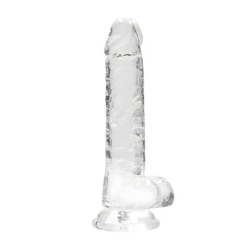 Shots RealRock Crystal Clear Dildo - Realistic & Suction Cup