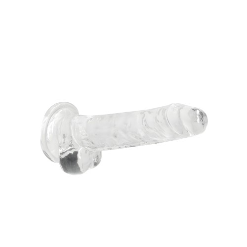 Shots RealRock Crystal Clear Dildo - Realistic & Suction Cup