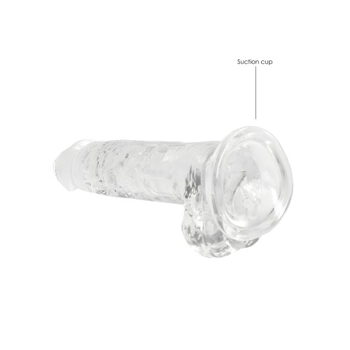 Shots RealRock Crystal Clear Dildo - Realistic & Suction Cup