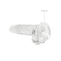 Shots RealRock Crystal Clear Dildo - Realistic & Suction Cup