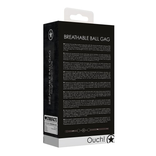 Shots Ouch Breathable Ball Gag