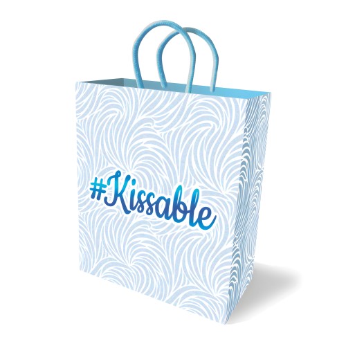 Hash Tag Kissable Gift Bag by Little Genie - Luxury Blue Bag