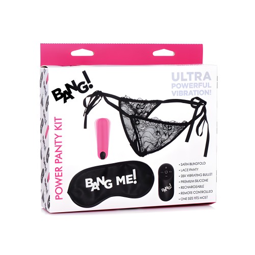 Kit de Panty y Antifaz Bang! Rosa