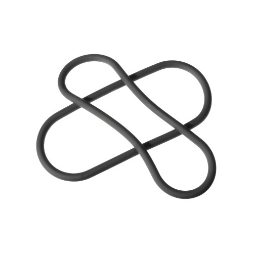 Anillo de Silicona Xplay Gear de 12" Slim - Negro Paquete de 2