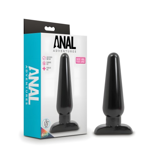 Blush Anal Adventures Basic Anal Plug - Large Black