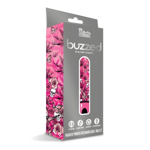 Bullet Recargable Buzzed 3.5" - Belleza Ardiente Rosa