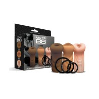 MSTR B8 Stroker Set w/C-Rings - Assorted Pack of 3 by Happy Ending