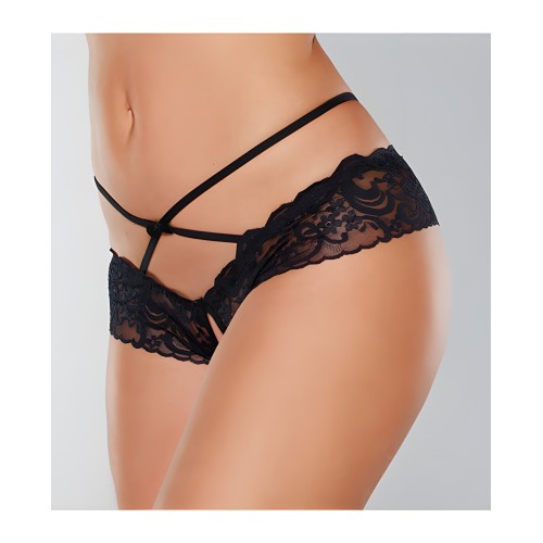 Adore Dare Me Cross Waist Open Lace Panty