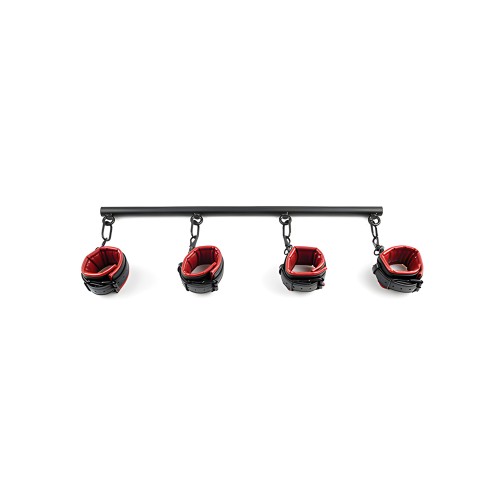Saffron Spreader Bar & Cuff Set - Red/Black