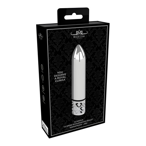 Bullet Recargable Shots Royal Gem Glamour - Plata