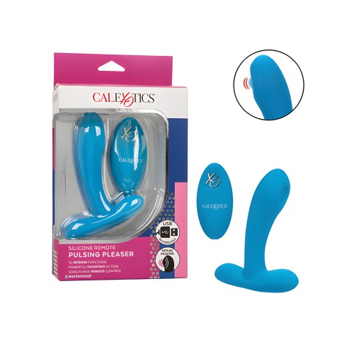 Placer Pulsante de Silicona con Control Remoto - Azul