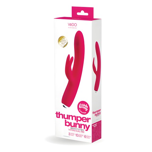 VeDO Thumper Bunny Vibrador Dual Recargable - Bonito en Rosa
