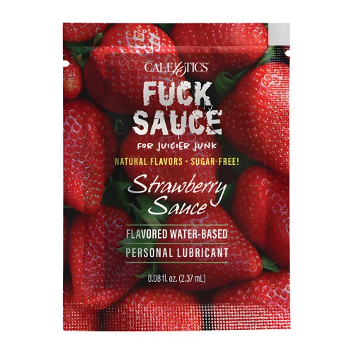 Sachet de Lubricante Personal a Base de Agua Saborizado Fuck Sauce - .08 oz Fresa
