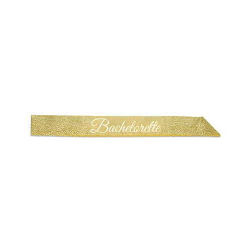 Bachelorette Glittered Sash - Gold
