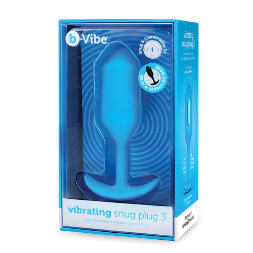 b-Vibe Vibrador Snug Plug - Grande Azul