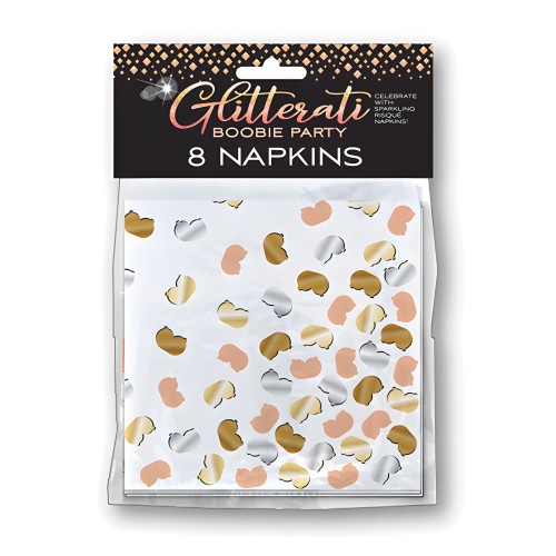 Glitterati Boobie Party Napkins - Pack of 8