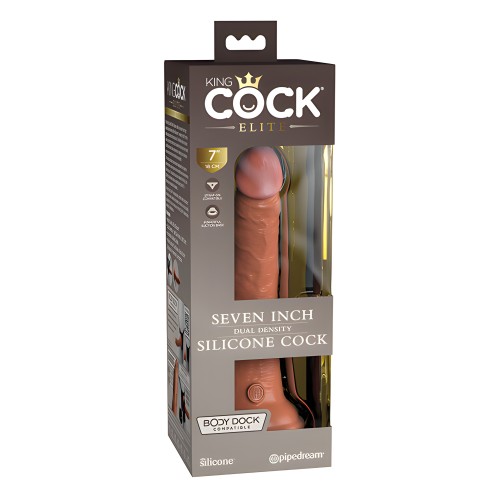 King Cock Elite Dildo de Silicona de 7" - Tan