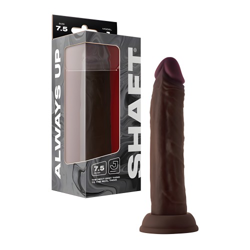 Shaft Model J Flexskin Liquid Silicone 7.5" Dong - Mahogany