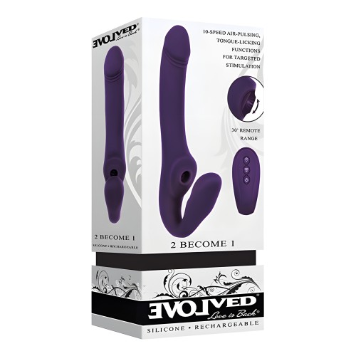 Evolved Strapless Strap On - Purple - Triple Motor