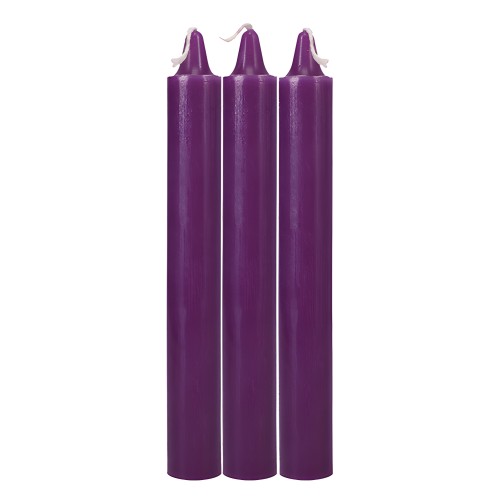 Velas Goteo Japonesas - Paquete de 3 Moradas