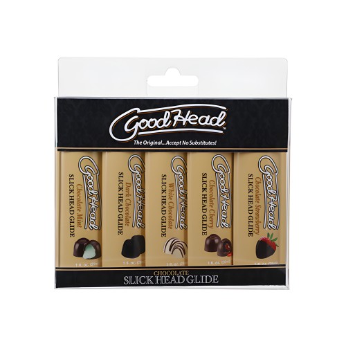 GoodHead Chocolate Slick Head Glide - Pack of 5