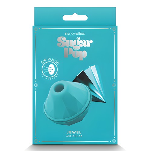 Sugar Pop Vibrador de Pulso de Aire Verde Teal