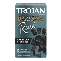 Condones Trojan Raw Paquete de 10
