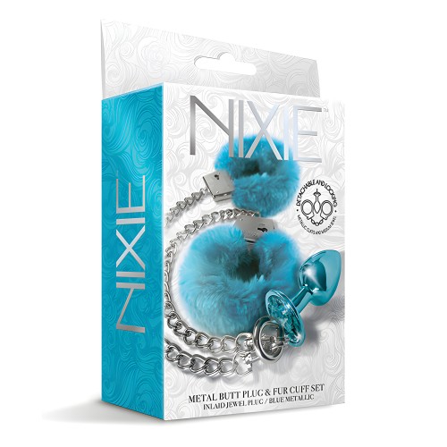 Plug Anal de Metal Nixie con Joyero - Azul