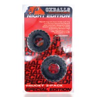 Anillo para Pene y Testículos Oxballs TruckT - Pack Nocturno de 2