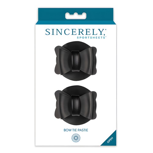 Sincerely Bow Tie Pasties - Black