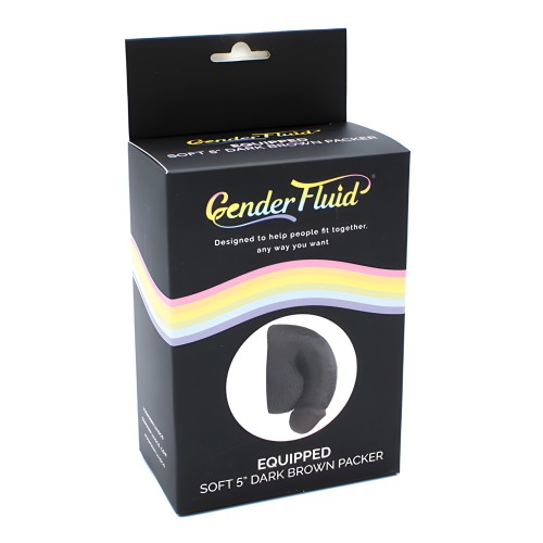 Gender Fluid 5" Soft Packer - Dark Brown