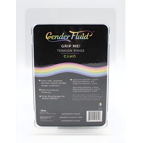 Gender Fluid Grip Me! Tension Ring Set - Camo