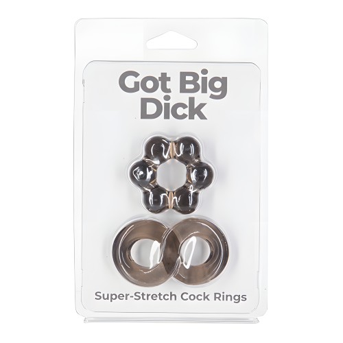 Anillos para el pene Got Big Dick 2 Pack - Negro