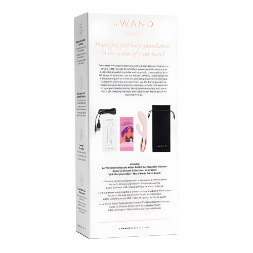 Le Wand BLEND Double Motor Rabbit Rechargeable Vibrator - Rose Gold