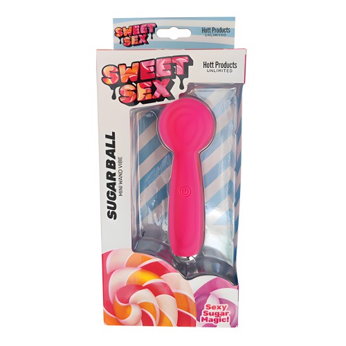Sweet Sex Sugar Ball Mini Wand Vibe - Magenta