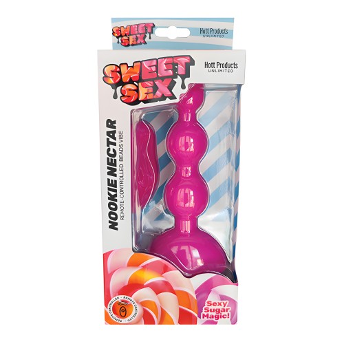 Sweet Sex Nookie Nectar Beads Vibe w/Remote - Magenta