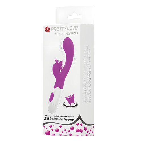 Pretty Love Butterfly Kiss Rabbit - Fuchsia
