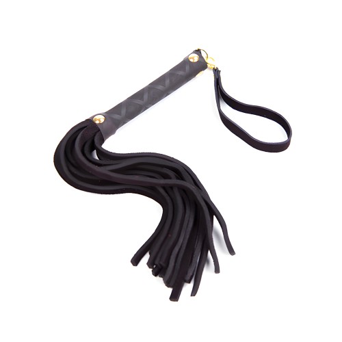 Flogger Mini de Cuero Plesur - Negro