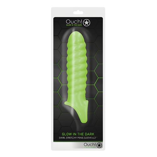 Sleeve de Pene Ouch Swirl | Brilla en la Oscuridad