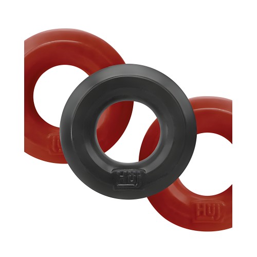 Hunky Junk C-Ring Multi Pack - Cherry/Tar