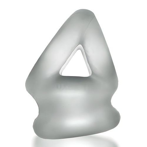 Oxballs Tri Squeeze Cocksling y Estirador de Testículos - Clear Ice