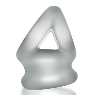 Oxballs Tri Squeeze Cocksling y Estirador de Testículos - Clear Ice