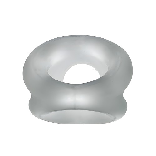 Oxballs Tri Squeeze Cocksling y Estirador de Testículos - Clear Ice