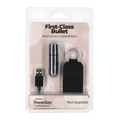 Mini Bullet Recargable First Class - Plata