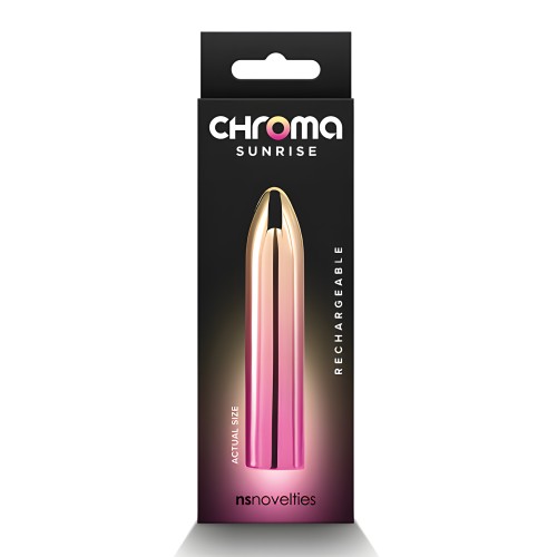 Vibrador Chroma Sunrise - Rosa Medio/Oro