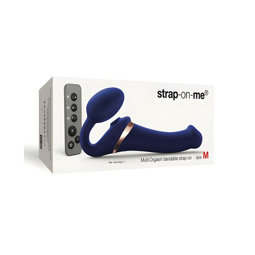 Strap On Me Multi Orgasm Bendable Strapless Strap On Medium - Night Blue