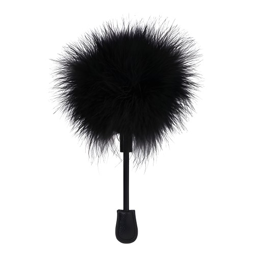 Plumero de Plumas en una Bolsa - Negro