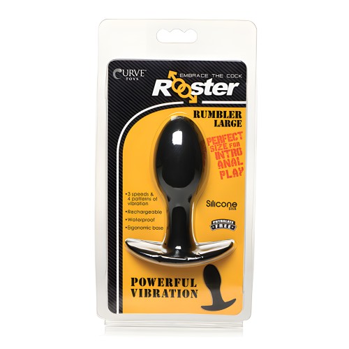 Plug Anal Vibrante Rooster Rumbler - Grande Negro