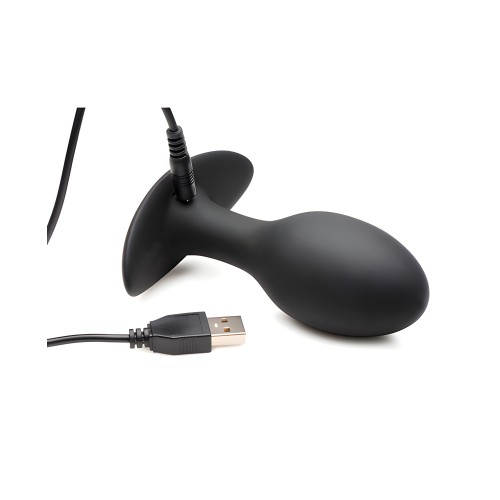 Rooster Rumbler Vibrating Anal Plug - Large Black